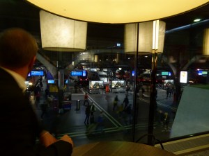 Blick aus dem Fenster in der Time Lounge Zürich HB