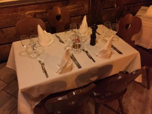 Stockhorn Grill Tischdeko