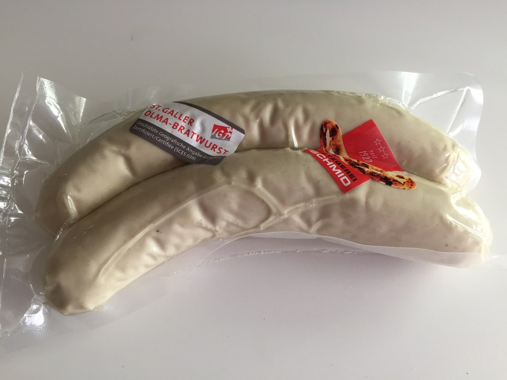 St. Galler Olma-Bratwurst der Metzgerei&nbsp;Schmid