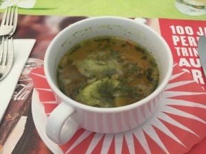 Vorspeisensuppe Restaurant Wartburg Olten