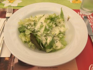 Vorspeisensalat Restaurant Wartburg Olten
