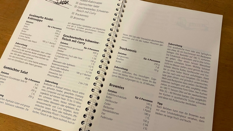 Rezeptbuch der Rottenköchinnen als digitaler Download für interessierte Bahnfans und Freundinnen und Freunde der währschaften Schweizer Küche. 